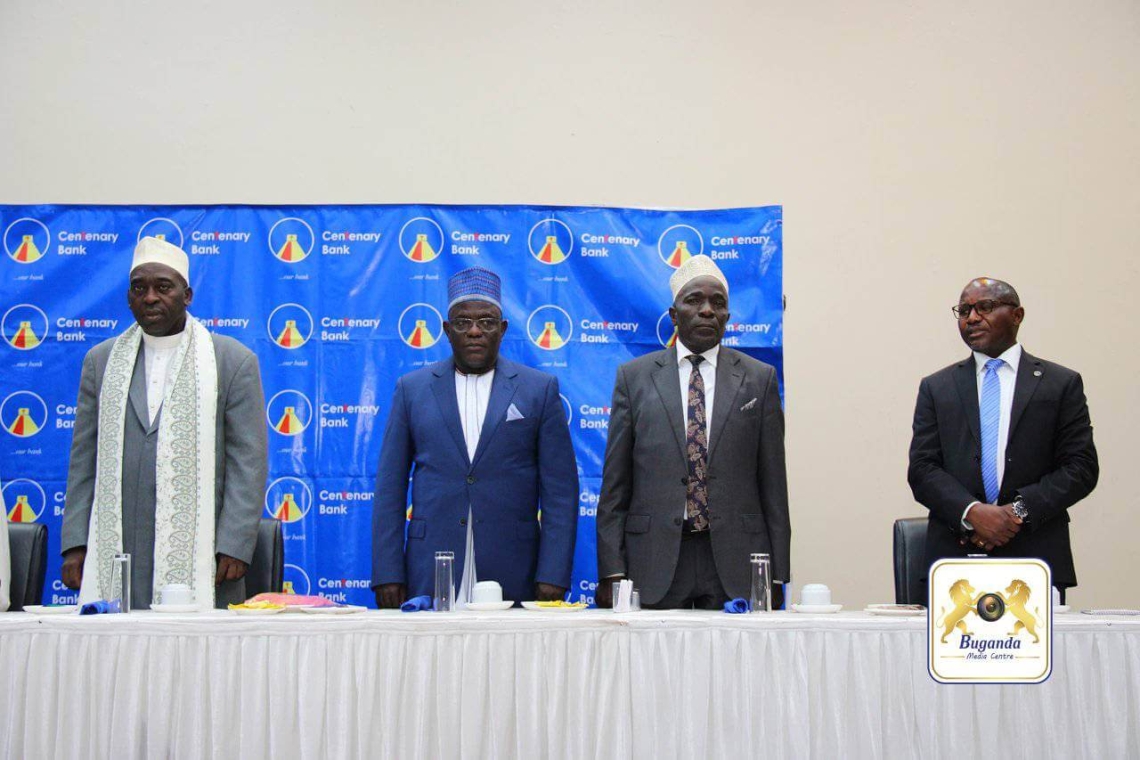 From left: Supreme Mufti Sheikh Galabuzi, Hon. Kaawaase, Hon. Ahmed Lwasa, and Centenary Bank CEO Fabian Kasi at the event From left: Supreme Mufti Sheikh Galabuzi, Hon. Kaawaase, Hon. Ahmed Lwasa, and Centenary Bank CEO Fabian Kasi at the event